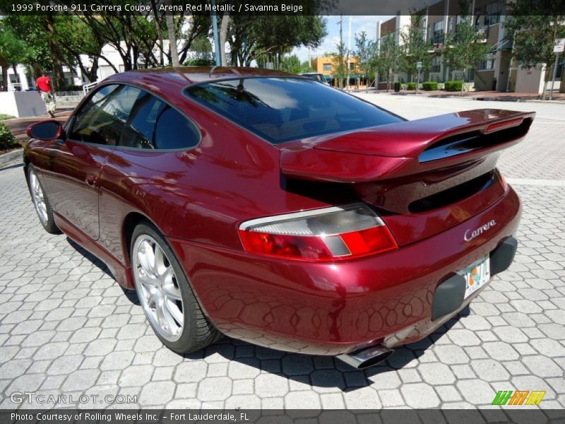 Arena Red Metallic / Savanna Beige 1999 Porsche 911 Carrera Coupe