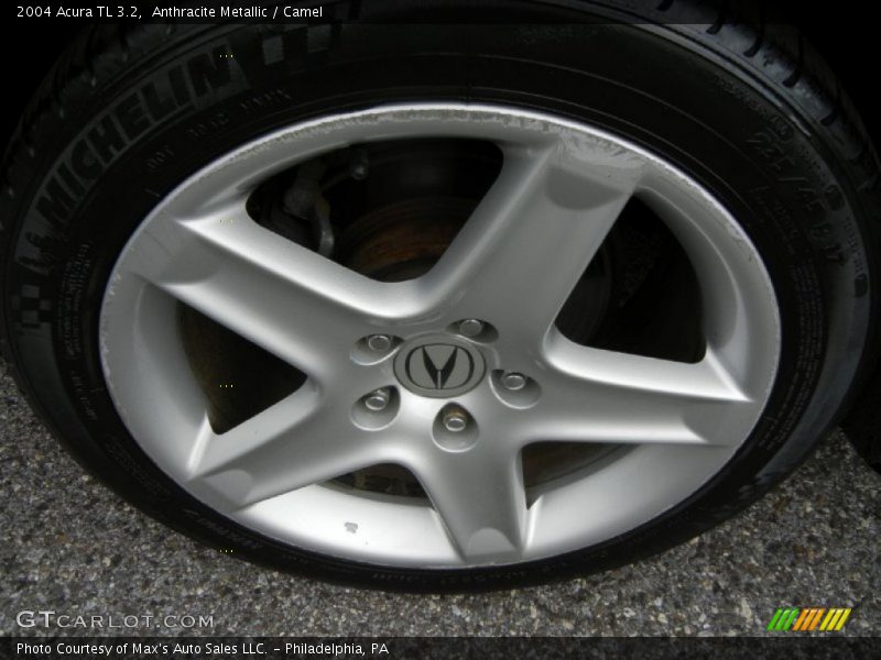 Anthracite Metallic / Camel 2004 Acura TL 3.2