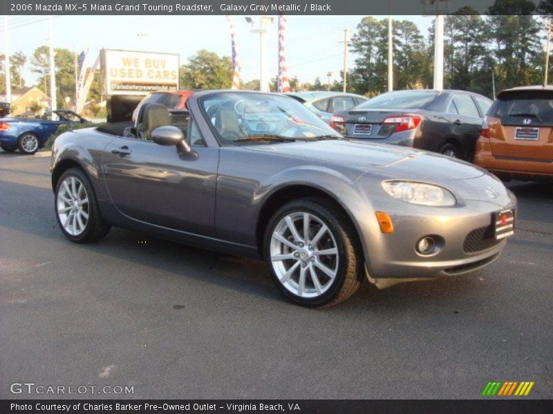 Galaxy Gray Metallic / Black 2006 Mazda MX-5 Miata Grand Touring Roadster