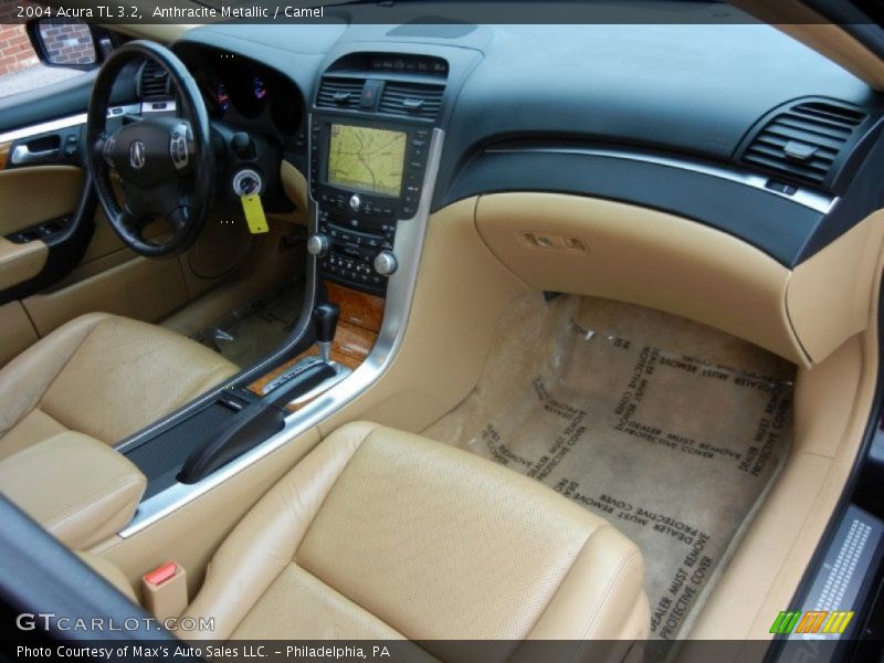 Anthracite Metallic / Camel 2004 Acura TL 3.2