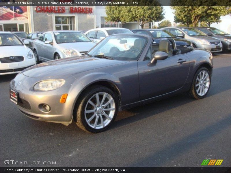 Galaxy Gray Metallic / Black 2006 Mazda MX-5 Miata Grand Touring Roadster