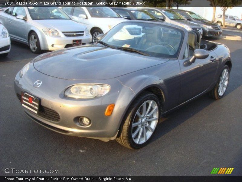 Galaxy Gray Metallic / Black 2006 Mazda MX-5 Miata Grand Touring Roadster