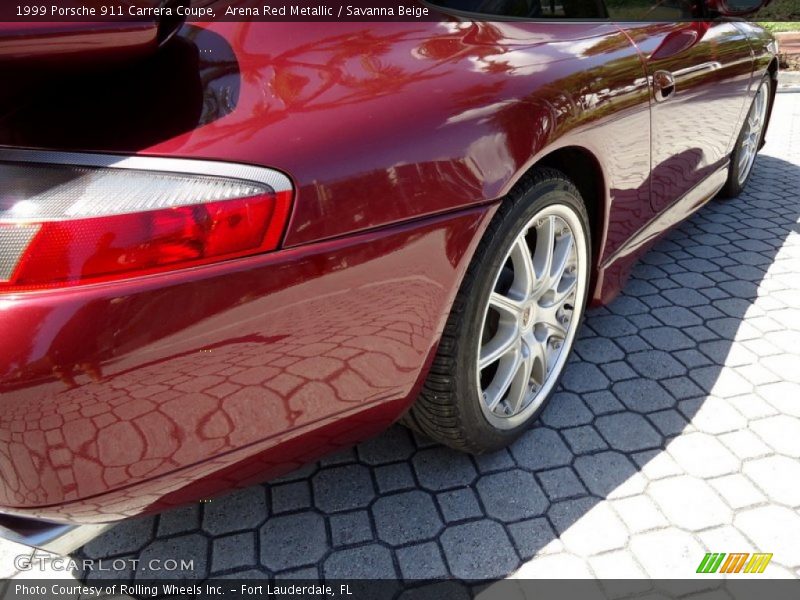 Arena Red Metallic / Savanna Beige 1999 Porsche 911 Carrera Coupe