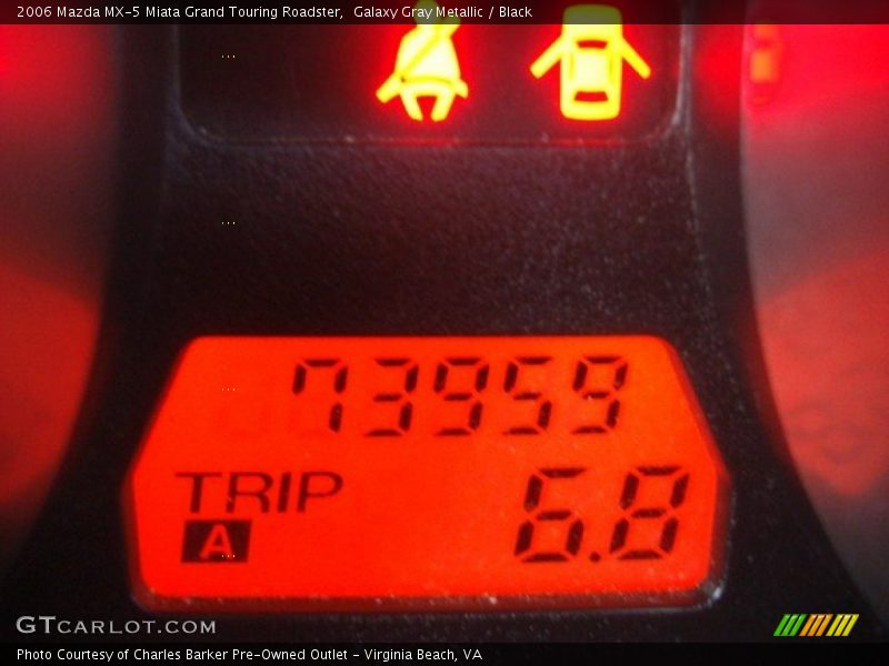 Galaxy Gray Metallic / Black 2006 Mazda MX-5 Miata Grand Touring Roadster