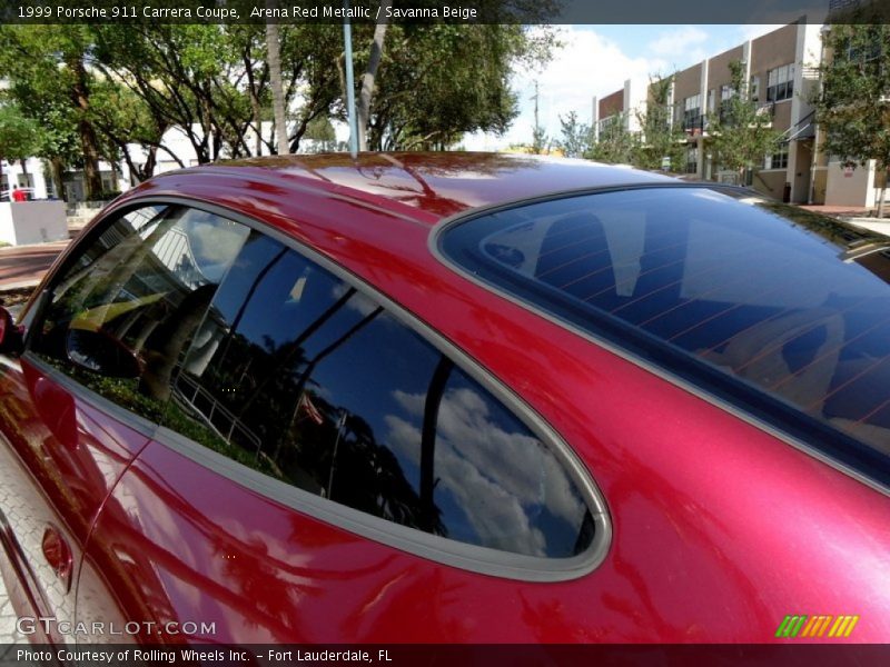 Arena Red Metallic / Savanna Beige 1999 Porsche 911 Carrera Coupe