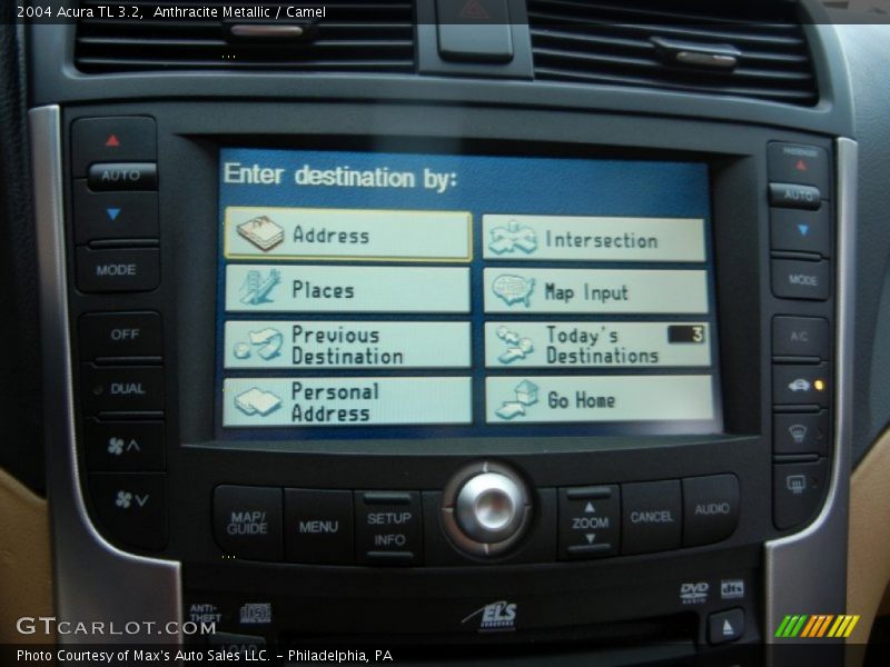 Anthracite Metallic / Camel 2004 Acura TL 3.2
