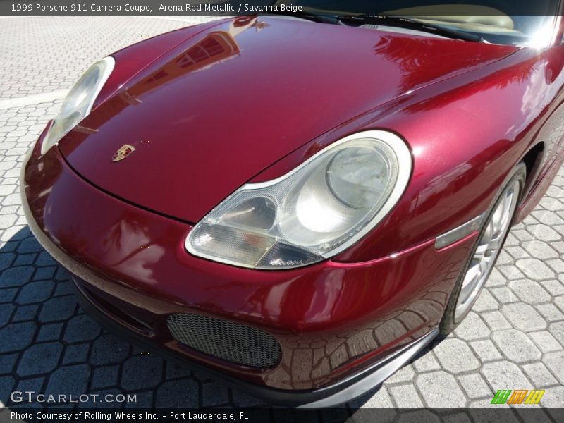 Arena Red Metallic / Savanna Beige 1999 Porsche 911 Carrera Coupe