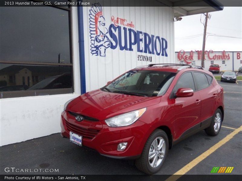 Garnet Red / Taupe 2013 Hyundai Tucson GLS