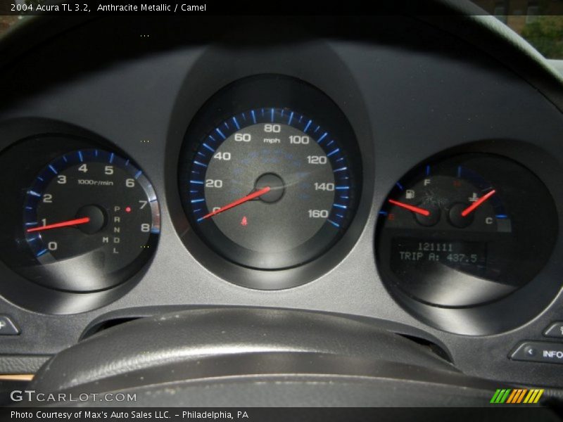 Anthracite Metallic / Camel 2004 Acura TL 3.2