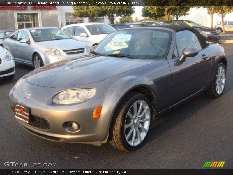 Galaxy Gray Metallic / Black 2006 Mazda MX-5 Miata Grand Touring Roadster