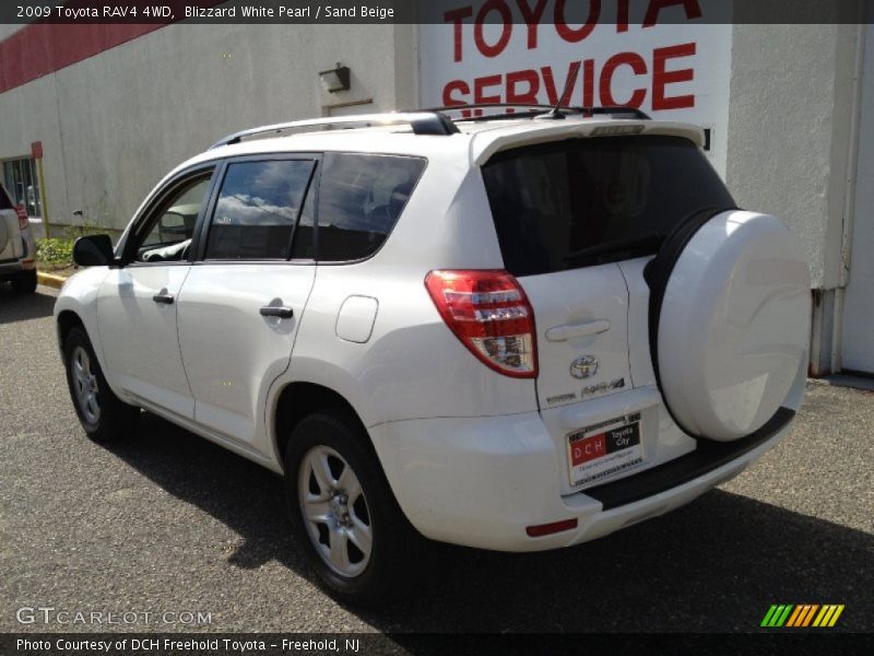 Blizzard White Pearl / Sand Beige 2009 Toyota RAV4 4WD