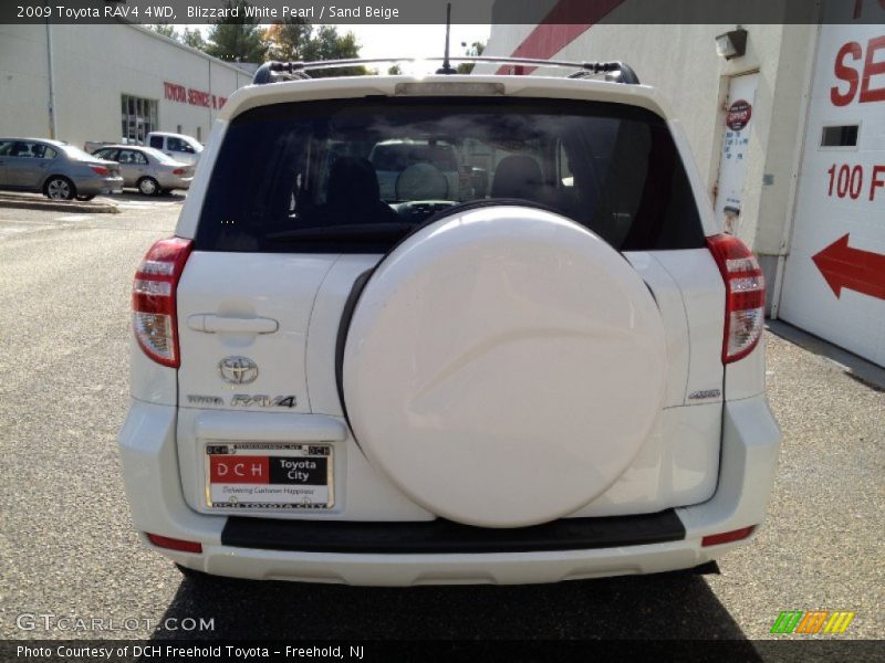 Blizzard White Pearl / Sand Beige 2009 Toyota RAV4 4WD
