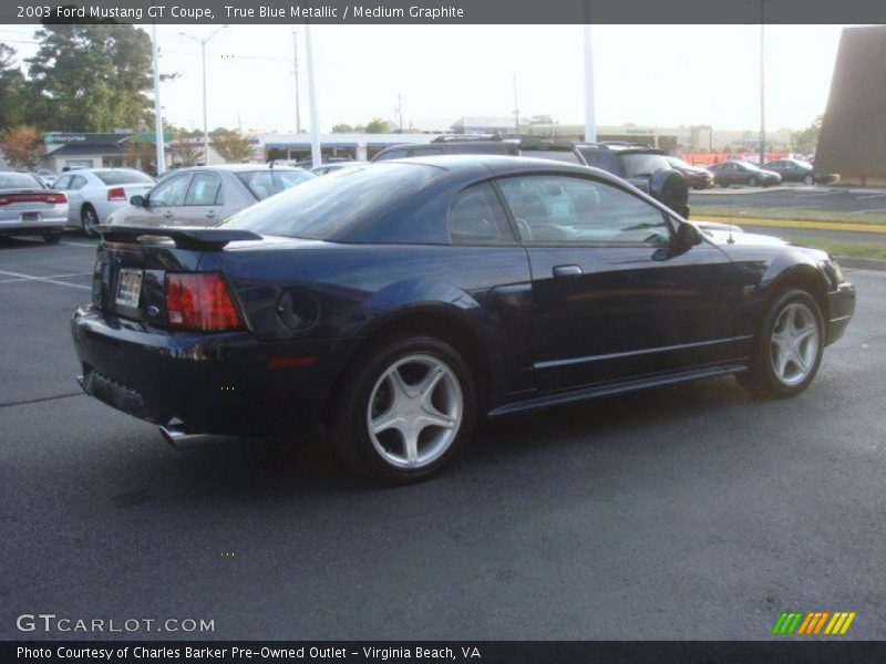True Blue Metallic / Medium Graphite 2003 Ford Mustang GT Coupe