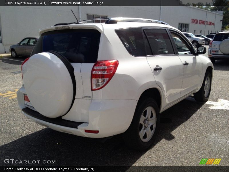 Blizzard White Pearl / Sand Beige 2009 Toyota RAV4 4WD