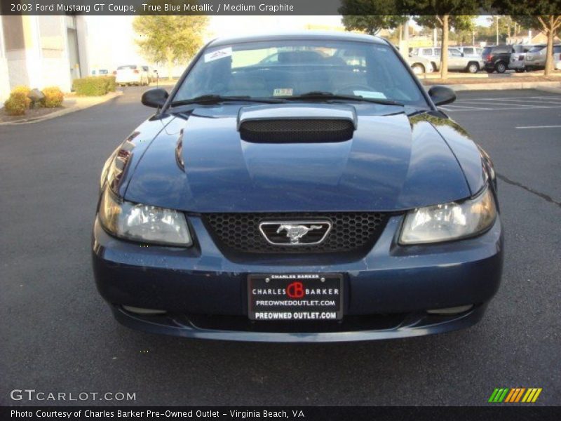 True Blue Metallic / Medium Graphite 2003 Ford Mustang GT Coupe