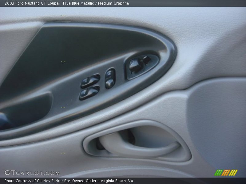 True Blue Metallic / Medium Graphite 2003 Ford Mustang GT Coupe