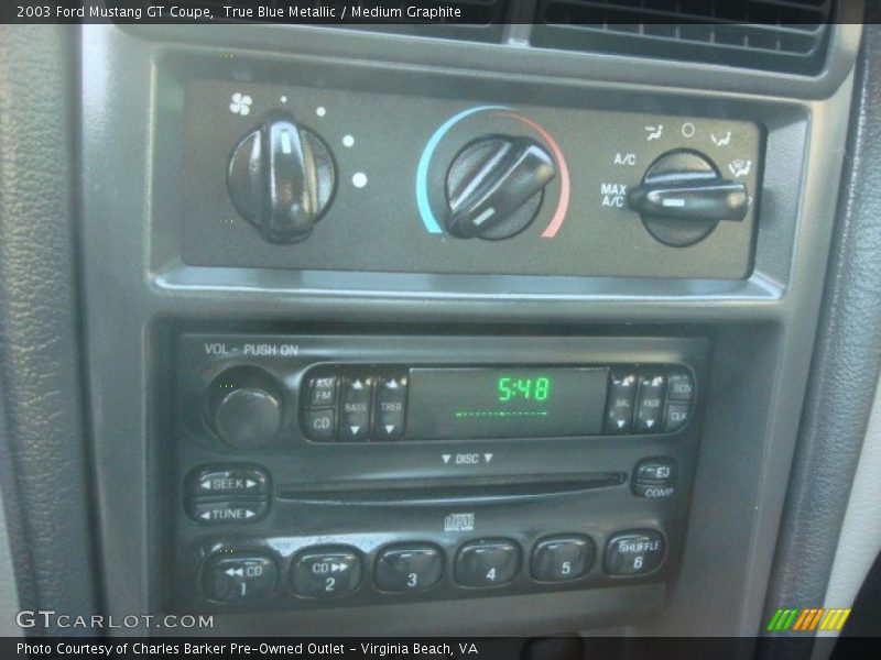 Controls of 2003 Mustang GT Coupe