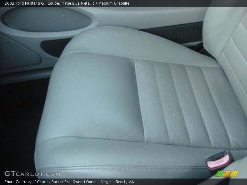 True Blue Metallic / Medium Graphite 2003 Ford Mustang GT Coupe