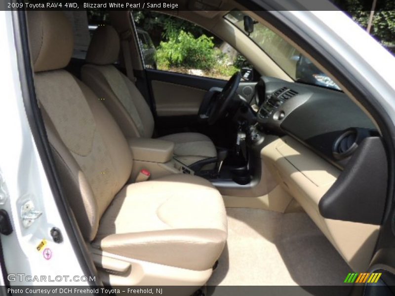 Blizzard White Pearl / Sand Beige 2009 Toyota RAV4 4WD