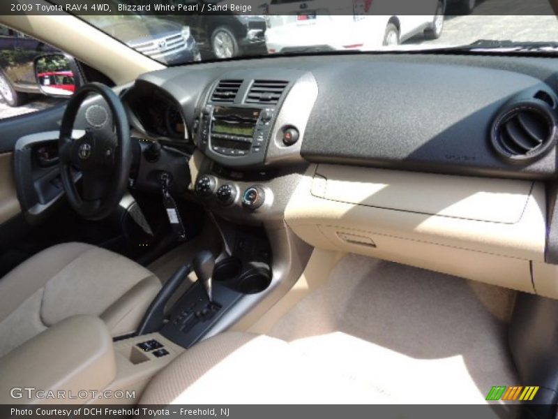 Blizzard White Pearl / Sand Beige 2009 Toyota RAV4 4WD