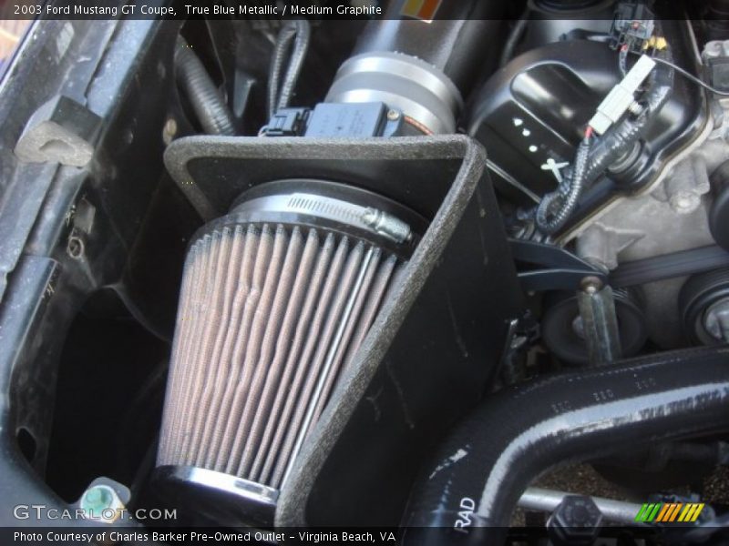 True Blue Metallic / Medium Graphite 2003 Ford Mustang GT Coupe