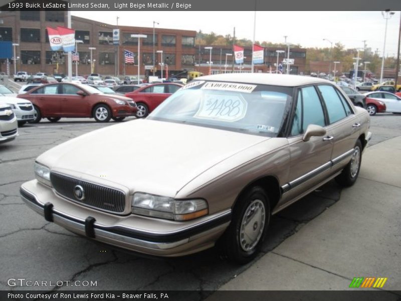 Light Beige Metallic / Beige 1993 Buick LeSabre Limited Sedan