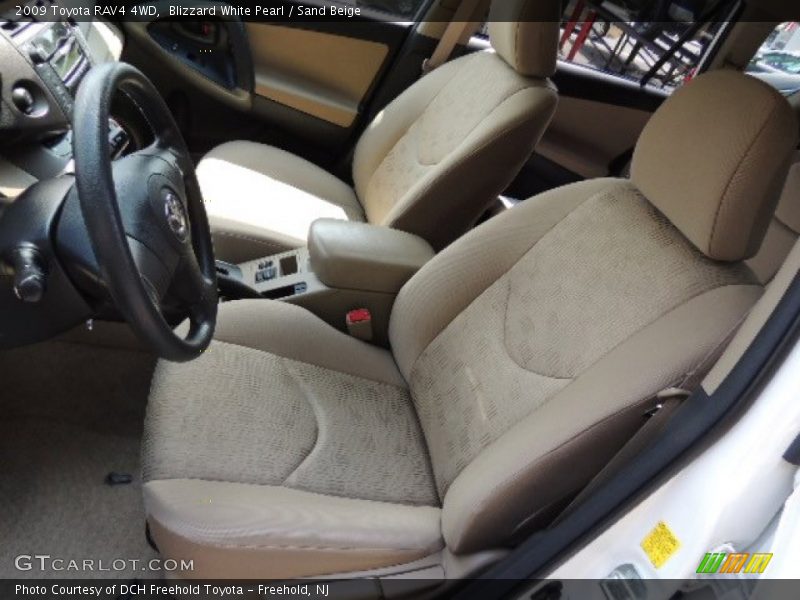 Blizzard White Pearl / Sand Beige 2009 Toyota RAV4 4WD