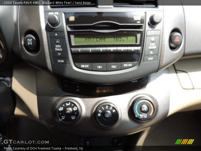 Blizzard White Pearl / Sand Beige 2009 Toyota RAV4 4WD