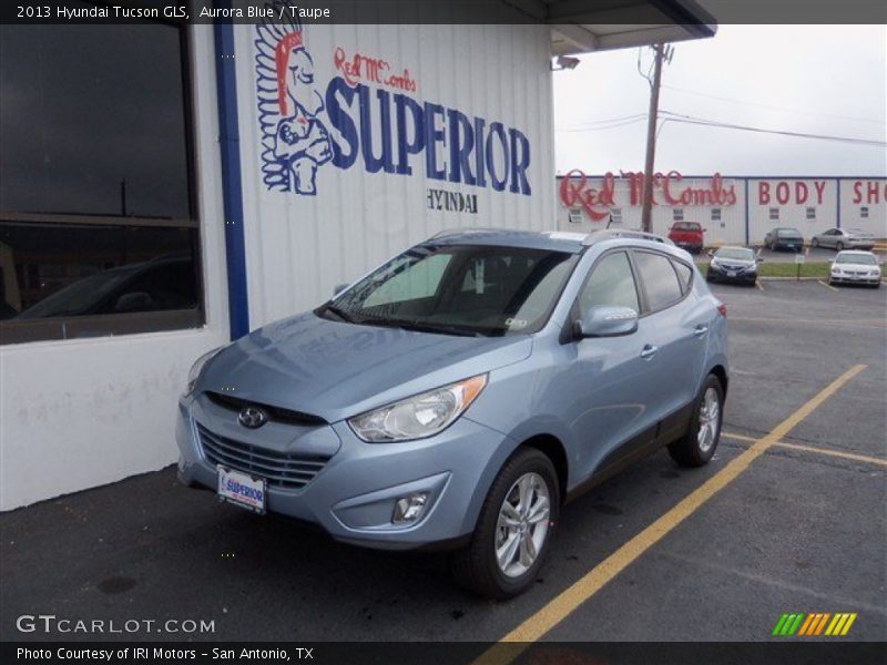 Aurora Blue / Taupe 2013 Hyundai Tucson GLS