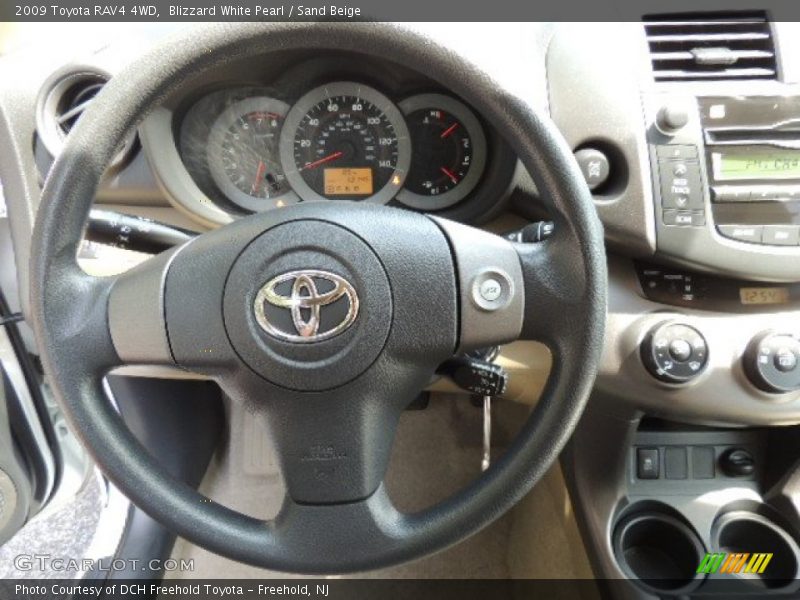 Blizzard White Pearl / Sand Beige 2009 Toyota RAV4 4WD