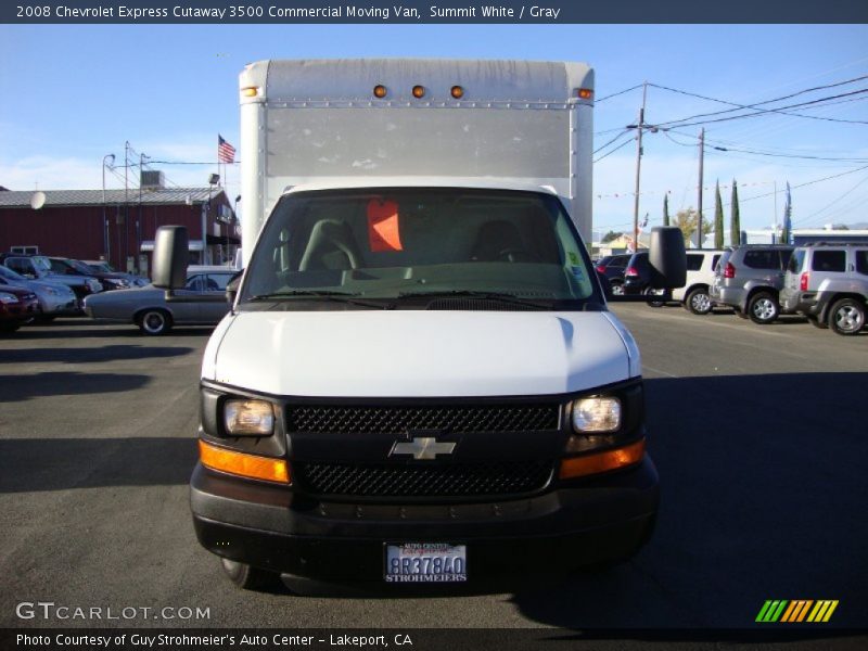 Summit White / Gray 2008 Chevrolet Express Cutaway 3500 Commercial Moving Van