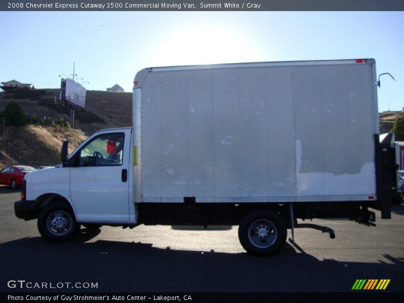 Summit White / Gray 2008 Chevrolet Express Cutaway 3500 Commercial Moving Van
