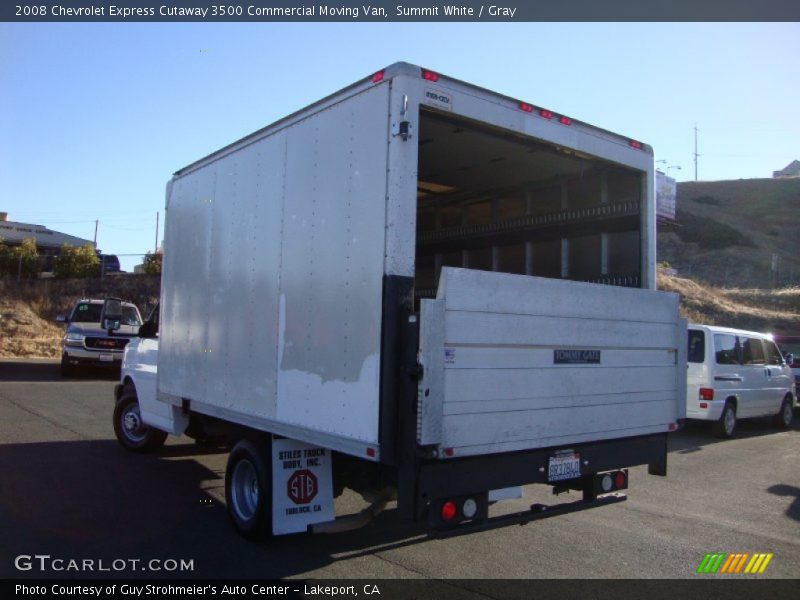 Summit White / Gray 2008 Chevrolet Express Cutaway 3500 Commercial Moving Van