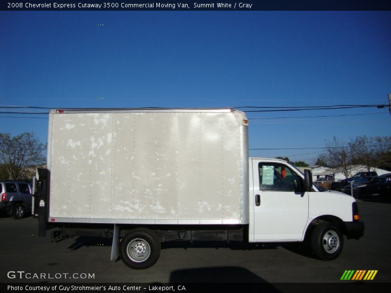 Summit White / Gray 2008 Chevrolet Express Cutaway 3500 Commercial Moving Van