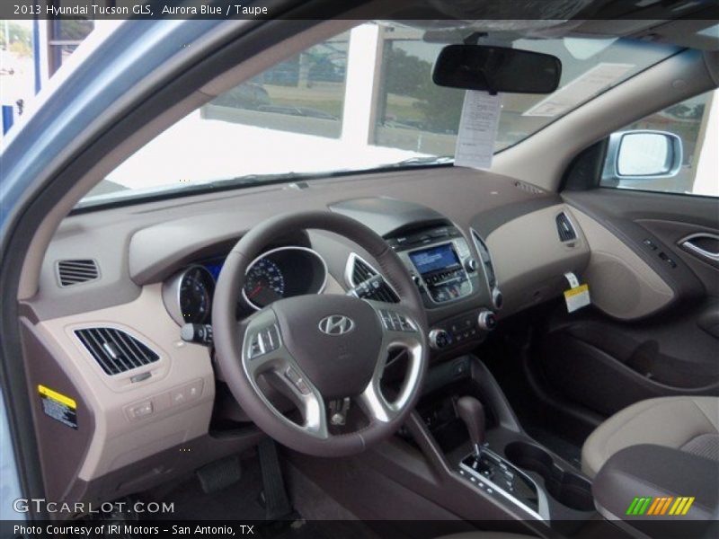 Aurora Blue / Taupe 2013 Hyundai Tucson GLS