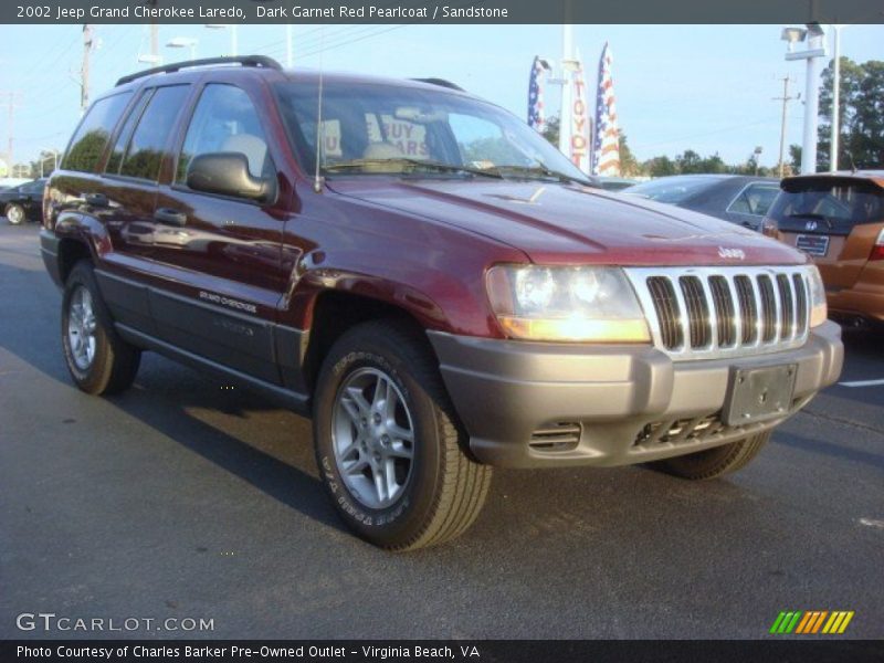 Dark Garnet Red Pearlcoat / Sandstone 2002 Jeep Grand Cherokee Laredo