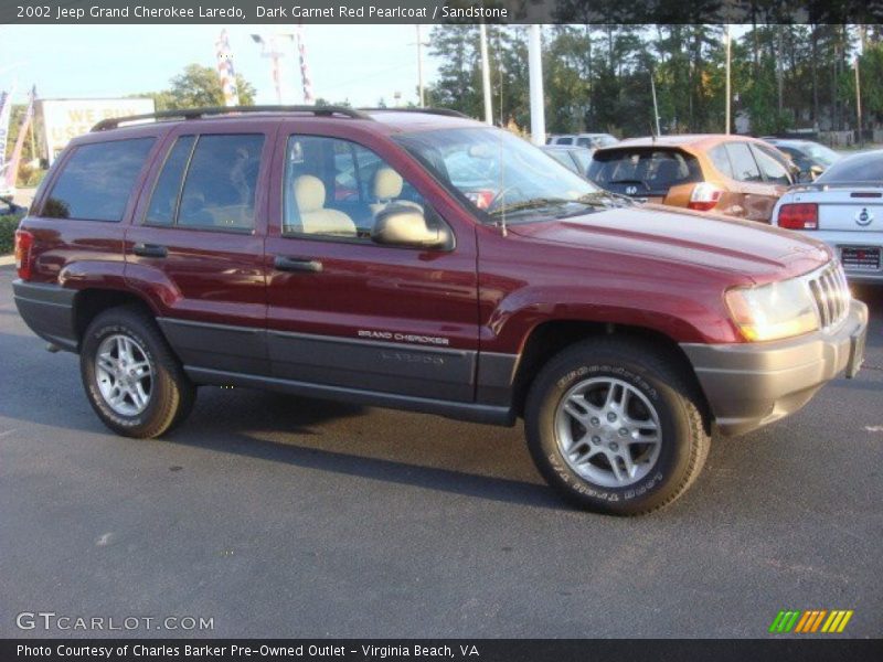Dark Garnet Red Pearlcoat / Sandstone 2002 Jeep Grand Cherokee Laredo
