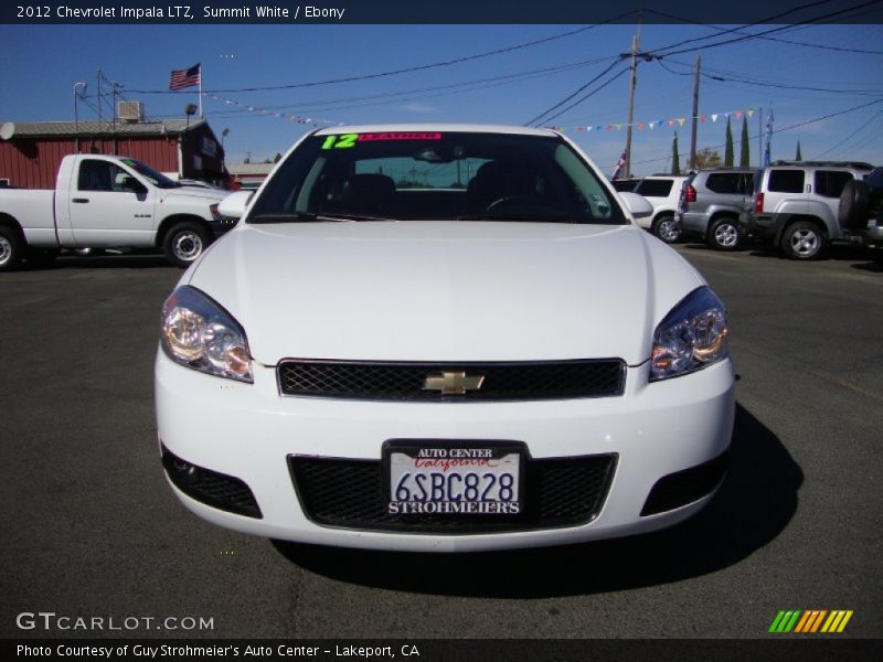 Summit White / Ebony 2012 Chevrolet Impala LTZ