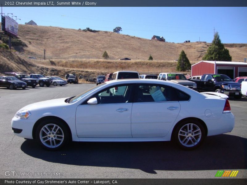 Summit White / Ebony 2012 Chevrolet Impala LTZ