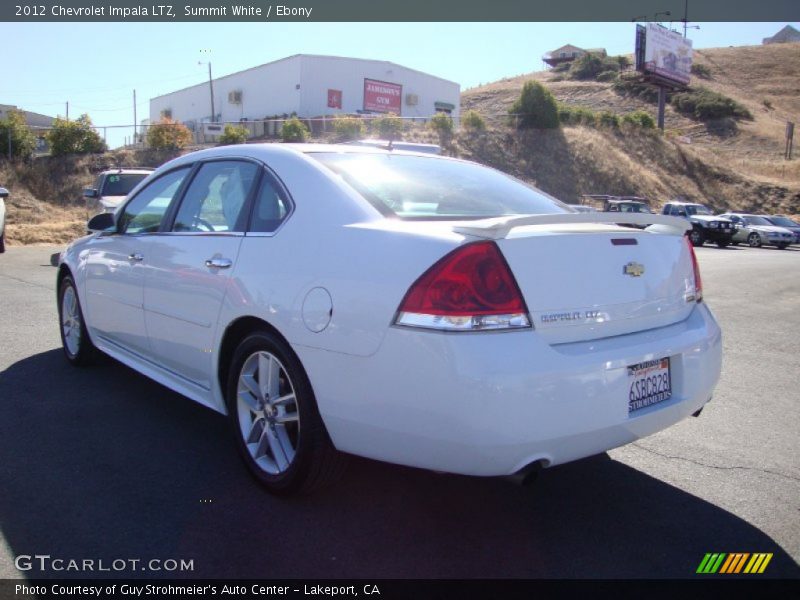 Summit White / Ebony 2012 Chevrolet Impala LTZ