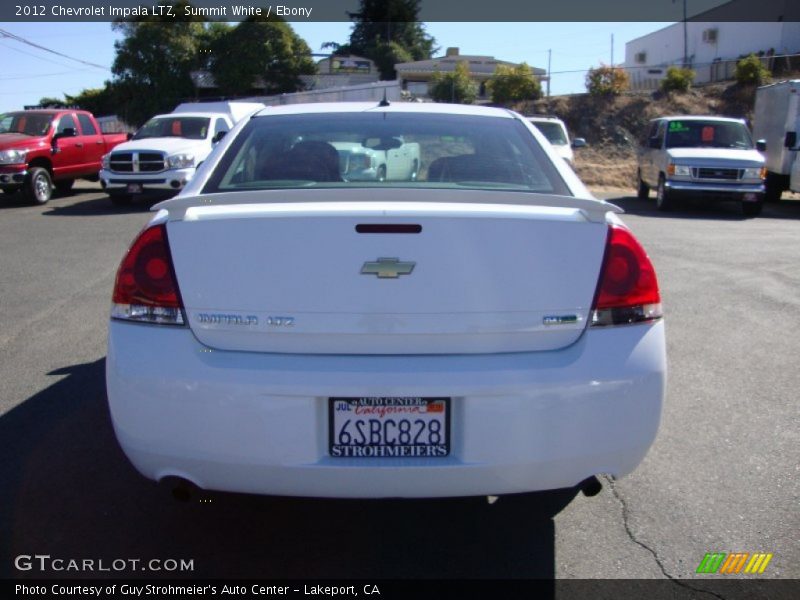 Summit White / Ebony 2012 Chevrolet Impala LTZ