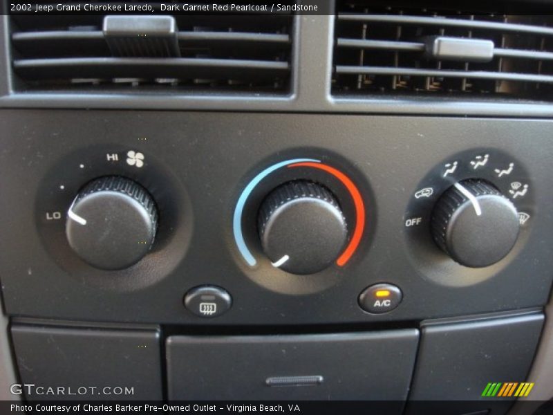 Controls of 2002 Grand Cherokee Laredo