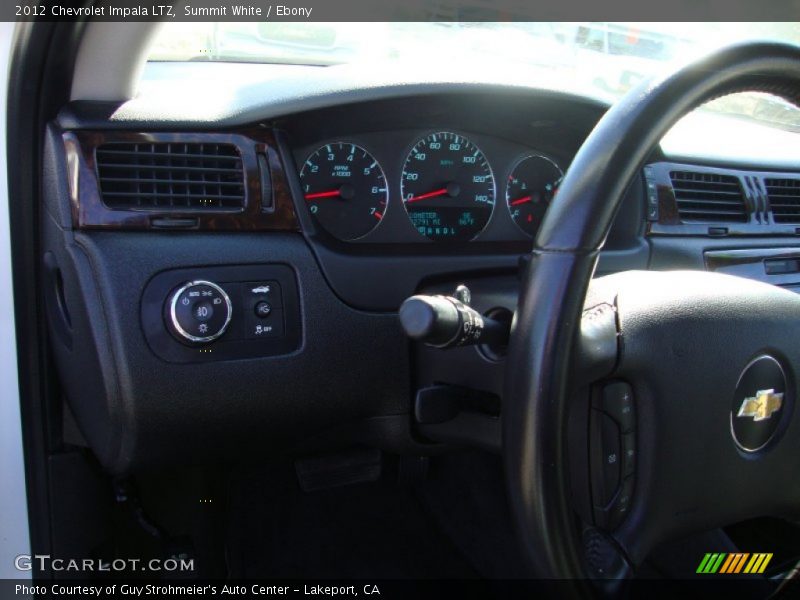 Summit White / Ebony 2012 Chevrolet Impala LTZ
