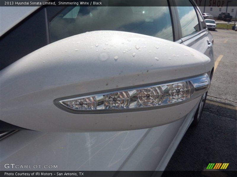 Shimmering White / Black 2013 Hyundai Sonata Limited