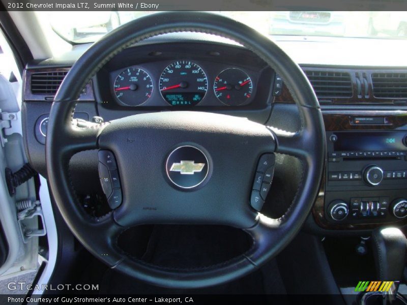 Summit White / Ebony 2012 Chevrolet Impala LTZ