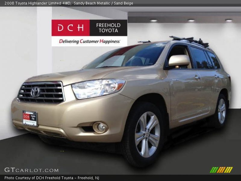 Sandy Beach Metallic / Sand Beige 2008 Toyota Highlander Limited 4WD