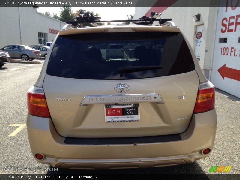 Sandy Beach Metallic / Sand Beige 2008 Toyota Highlander Limited 4WD