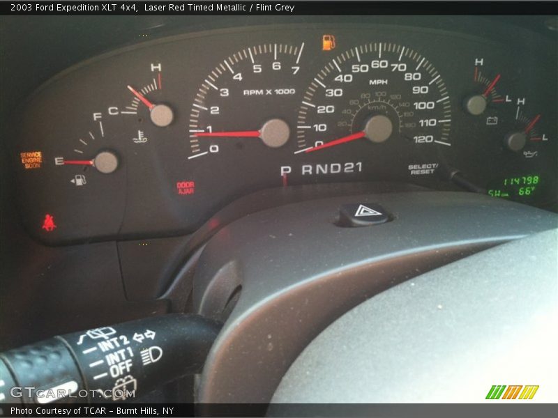 Laser Red Tinted Metallic / Flint Grey 2003 Ford Expedition XLT 4x4