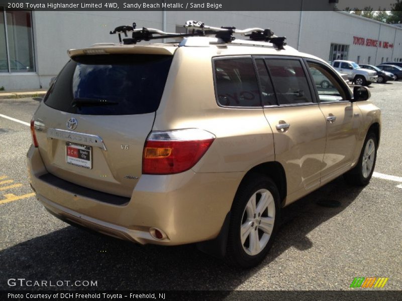 Sandy Beach Metallic / Sand Beige 2008 Toyota Highlander Limited 4WD