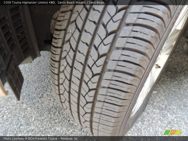 Sandy Beach Metallic / Sand Beige 2008 Toyota Highlander Limited 4WD